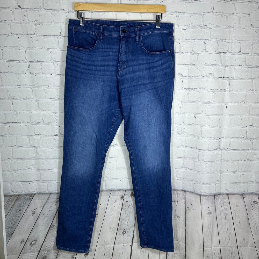 Bonobos Mens Athletic Straight Medium Wash Denim Jeans Blue Size 32x32 Stretch